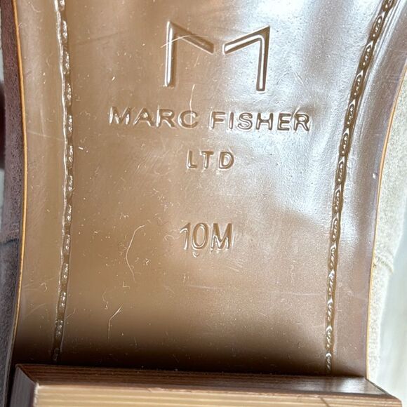 Marc Fisher LTD NWOT Yikalo Taupe Suede Chelsea Slip On Booties Sz 10 - Picture 6 of 7